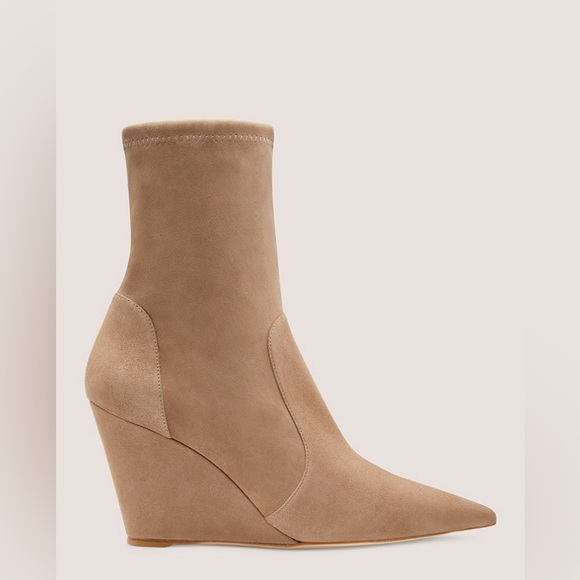 Stuart Weitzman Stuart Wedge 85 Sock Bootie - Picture 5 of 8
